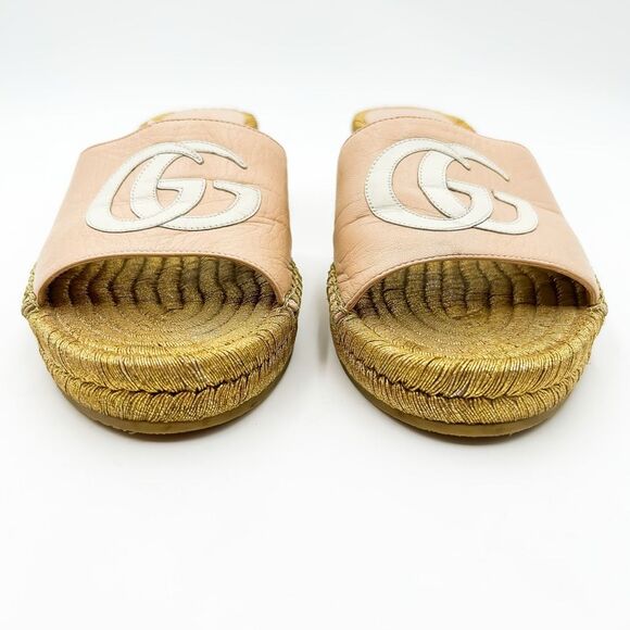 Gucci Pink and Gold Sandals - Picture 4 of 13